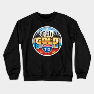 Cali Gold Red Sand Beach Blue Skies Crewneck Sweatshirt